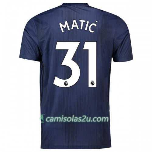 Camisolas de Futebol Manchester United Matic 31 Equipamento 3ª 2018/19 Manga Curta Camisolas de Futebol Manchester United Matic 31 Equipamento 3ª 2018/19 Manga Curta